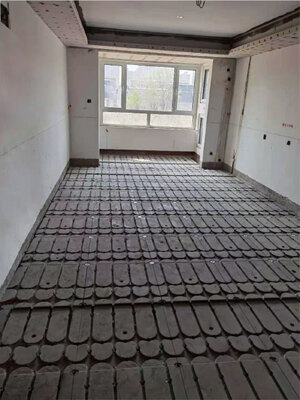 Cement floor heating 